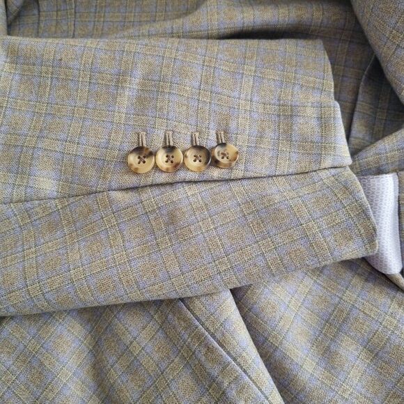 Plaid Wool Blazer by Franck Namani | Ultimum 130's Private Collection | Classic - Picture 7 of 10